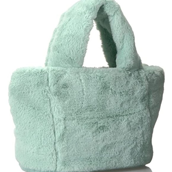 Faux Fur Plush Mini Satchel - Picture 2 of 5
